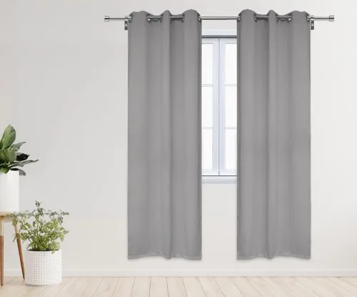 Vista 28 de YOUR CHAIR COVERS - Cortinas opacas de poliéster con ojales - (negro 52 x 63 pulgadas - juego de 2) - para oscurecer la habitación, dormitorio, sala