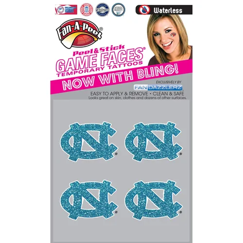 Vista 101 de Fan-A-Peel Tatuajes temporales sin agua del estado de Louisiana, hipoalergénicos, para despegar y pegar, tatuajes temporales impermeables