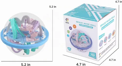 Vista 4 de Balance Laberinth Ball 3D Laberinto Ball Laberinto Rompecabezas de rompecabezas rompecabezas mágicos 3D juego laberinto rompecabezas para adultos