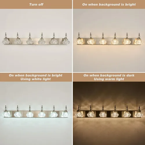 Vista 8 de Iluminación de Tocador (Níquel Cepillado, 6 Luces Y)