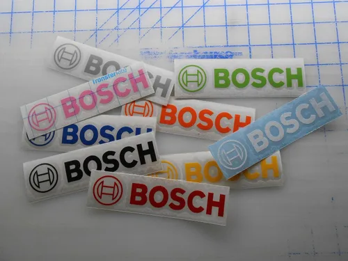 Vista 2 de Calcomanía de vinilo compatible con productos Bosch (3 x .75 pulgadas, azul ártico)