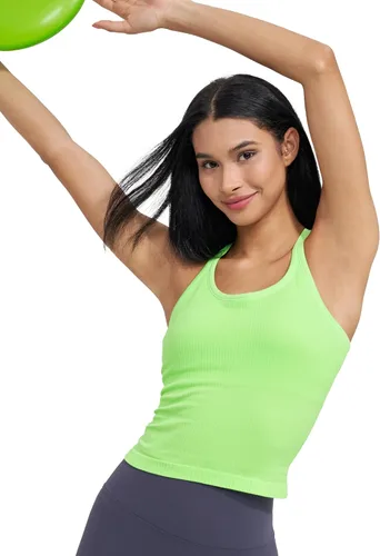 Vista 77 de sphinx cat - Camiseta corta de entrenamiento para mujer, camiseta sin mangas, acanalada, con espalda cruzada y brasier integrado