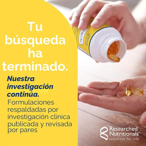Vista 5 de Researched Nutritionals TocoPure D&G - Tocotrienoles de vitamina E - Suplemento antioxidante de tocotrienoles Annatto con Delta + Gamma E