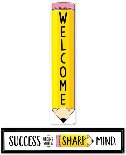 Vista 8 de CTP Apple Time Welcome - Banner de 2 caras (doble cara 1 frase en cada lado) (11024 Creative Teaching Press)
