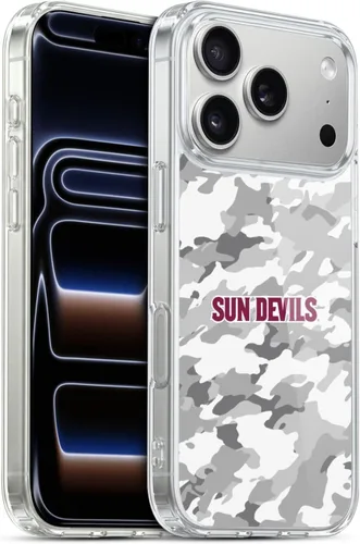 Vista 90 de Head Case Designs Funda de gel ASU Camou con licencia oficial de la Universidad Estatal de Arizona [protección de grado militar] compatible
