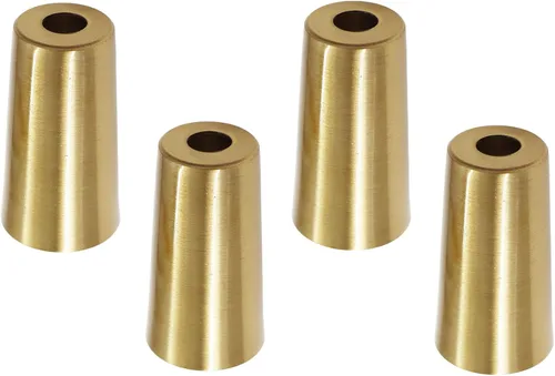 Vista 7 de 4 tapas de metal para patas de silla, fundas inferiores para patas de muebles, puntas de patas de silla, tapas protectoras redondas para piso