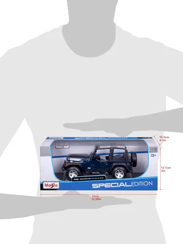 Vista 5 de Maisto Jeep Wrangler Rubicon 1:18 (los colores pueden variar)