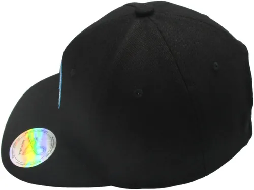 Vista 3 de Gorra Negra Colombiana Plana Negro, Negro
