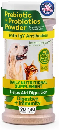 Vista 4 de Probióticos en polvo para perros y gatos El apoyo inmunológico digestivo intestinal apoya la nutrición de la flora intestinal Inmunidad 90G Botella