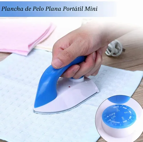 Vista 3 de Plancha de viaje con vapor, mini plancha, portátil, ligera, eficiente, calentamiento rápido, mini plancha de ropa, ideal para acolchar, patchwork