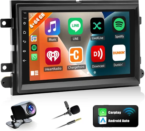 Vista 10 de Radio estéreo de coche para Ford F150 F250 F350 2004-2014, pantalla táctil de 7 pulgadas, Android 13, radio de coche, unidad principal estéreo, kit