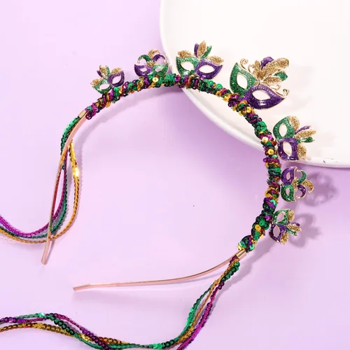 Vista 22 de MOLOCH Diadema de Navidad con lazo de Navidad, diadema de borla roja y verde, diadema de carnaval, disfraz de Navidad, accesorios para el cabello