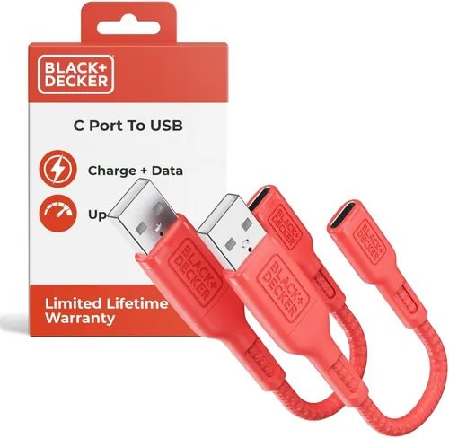 Vista 11 de BLACK+DECKER Adaptador USB C a USB [2 unidades] Tipo C hembra a USB macho OTG Cable USB a USBC Adaptador Apple compatible con MacBook Pro/Air iPhone