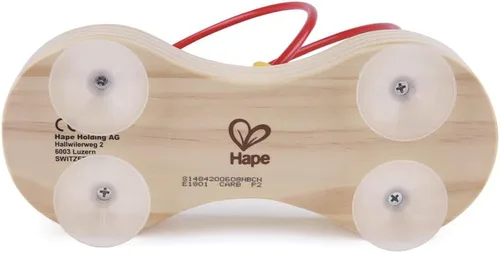 Vista 4 de Laberinto de madera con cuentas con doble burbuja de Hape.