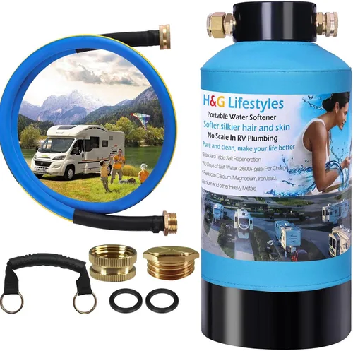 Vista 8 de H&G Lifestyles Resina Suavizador de Agua Resina de Intercambio Iónico Catiónico Recambio de Cartucho de Filtro para Sistema Suavizador de Agua de RV