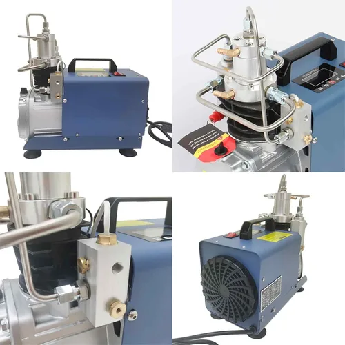 Vista 8 de 30MPA 4500PSI Bomba de compresor de aire eléctrica de alta presión con refrigeración por agua para inflado de alta presión, buceo, lucha contra