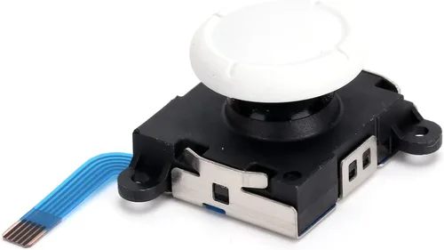 Vista 6 de Entatial Módulo de botón Joystick, ligero, compacto, resistente al desgaste, fácil de reemplazar, palillo de pulgar para interruptor Joycon (blanco)