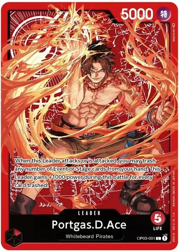 Vista 2 de Juego de cartas de una pieza - Set de artículos especiales - Ace Sabo Luffy Edición Limitada