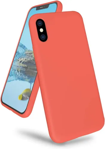 Vista 12 de Funda compatible con iPhone Xs Max de 6.5 pulgadas, protección contra caídas de gel de silicona líquida de cuerpo completo con microfibra suave a