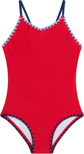 Vista 23 de Kanu Surf Bañador deportivo de una pieza Daisy Beach para niñas Aloha Negro