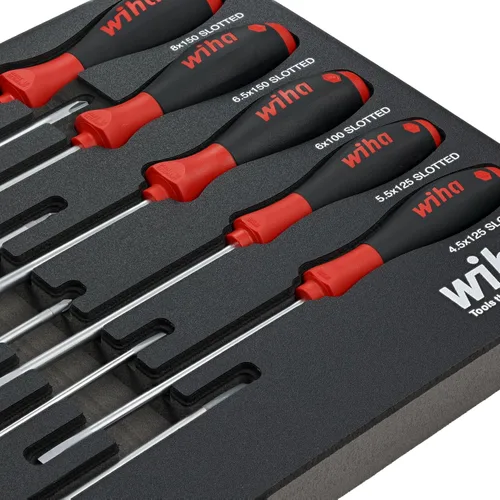 Vista 3 de Wiha 30280 - Juego de 10 bandejas para destornilladores con agarre acolchado SoftFinish