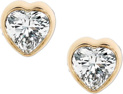 Vista 2 de Michael Kors - Aretes tipo dormilona, de acero inoxidable, con detalles de cristal