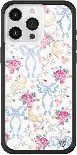 Vista 38 de Wildflower Cases - Funda Surf's Up, Compatible con Apple iPhone 15 Pro Max Moderno, Rojo, Morado, Floral, Verano, Playa - Parachoques Protector