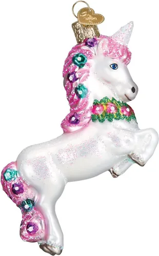 Vista 11 de Old World Christmas - Adorno de bebé blanco de un solo pieza de vidrio soplado para árbol de Navidad, decoración festiva hecha a mano, colección