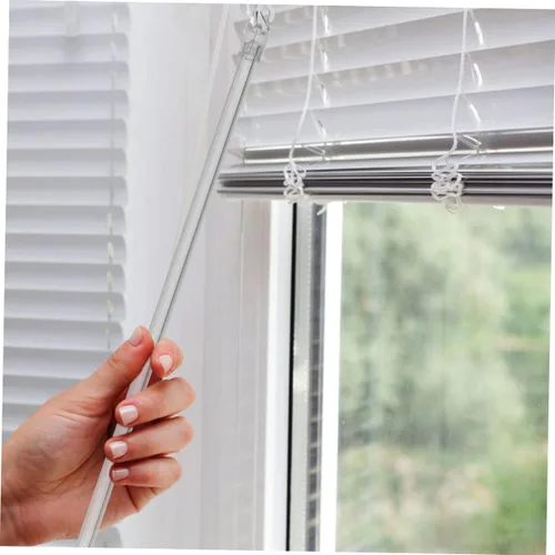 Vista 5 de Varita de repuesto para vara de inclinación ciega resistente, gancho integrado para tratamientos de ventanas