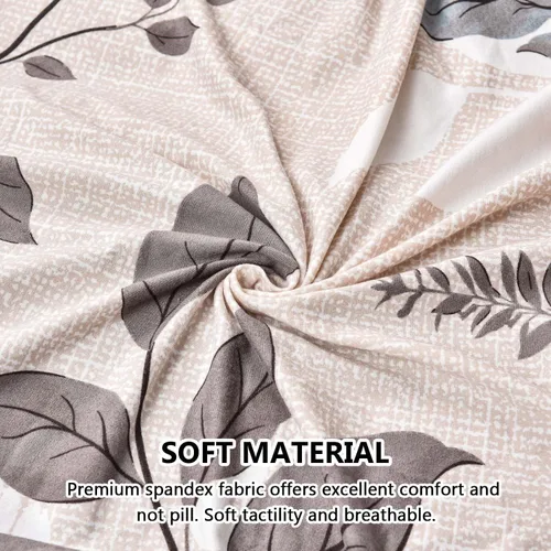 Vista 4 de Fundas elásticas para sofá de 1/2/3 cojines, funda estampada con fundas de cojín de asiento separadas, fundas de sofá lavables, protector de muebles