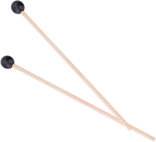 Vista 6 de Marimba Mallets, Teclado Suave Mango De Madera De Goma Mallets Instrumento Accesorio De Percusión