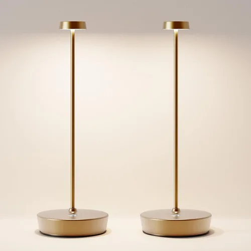 Vista 7 de Paquete de 2 lámparas de mesa LED inalámbricas, luz de mesa recargable, lámpara de mesa regulable de 3 colores, luz de mesa portátil