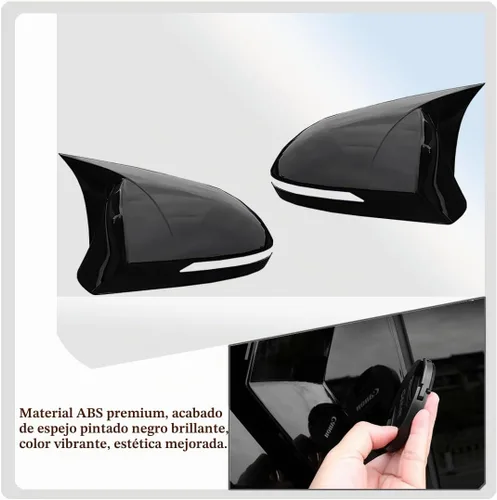Vista 5 de MUXEE 2PCS Nuevas Cubiertas de Espejo Retrovisor Deportivas para Hyundai Tucson 2022 2023 2024 2025 ABS Cubiertas de Tapas de Espejo Lateral Negro