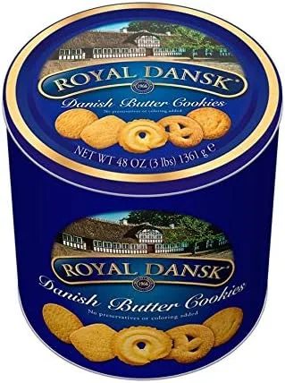 Vista 3 de Galletas de mantequilla danesas, lata de 3 libras