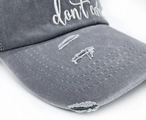 Vista 5 de Gorro de béisbol bordado divertido para hombres y mujeres, con coleta de caballo