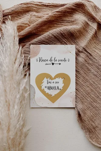 Vista 3 de Joli Coon Tarjeta de rascar Vas a ser abuela con sobre - Anunciar embarazo abuela