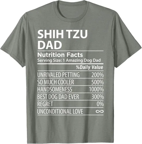 Vista 32 de Shih Tzu Dad - Camiseta divertida para dueño de perro Shih Tzu, Negro
