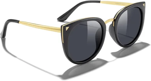 Vista 5 de MERRY'S Girls Cat Eye - Gafas de sol para niños, Niños Gafas de sol polarizadas S7001 para niños