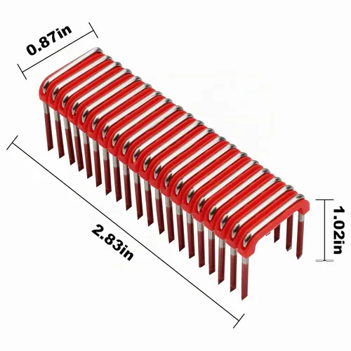 Vista 2 de 1" Cable aislado grapas MNM1-600 para pistola grapadora de cable Fits for 2448-20 Cable Staples Fastening Electrical Cables to Wood Surfaces-1