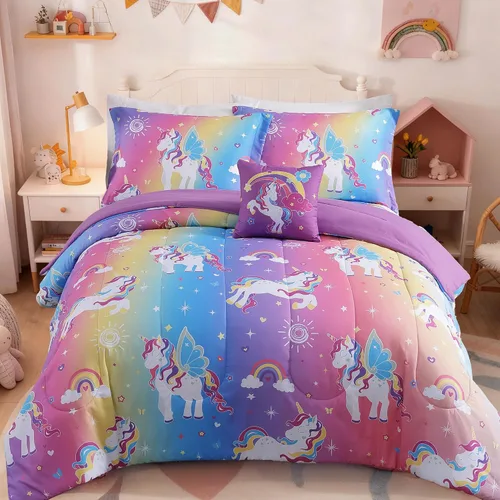 Vista 24 de Kaleido Space Juego de Edredón para Niños Tamaño Twin para Niños, Juego de Ropa de Cama de Juegos de Pelota que Brilla en la Oscuridad, 1 Edredón, 1