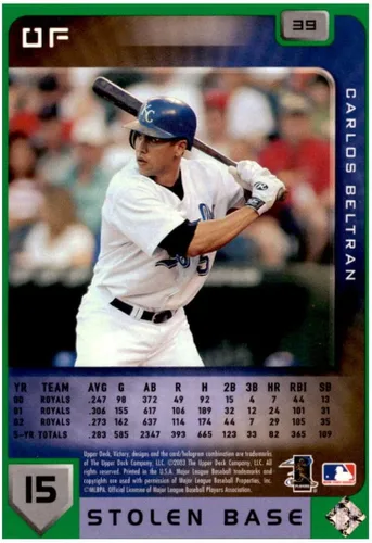 Vista 2 de 2003 Upper Deck Victory Tier 1 Green #39 Carlos Beltran NM-MT Royals
