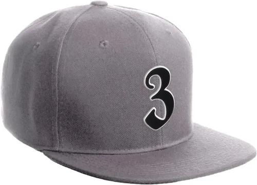 Vista 713 de Daxton Gorra clásica con visera de billete plano con letras del alfabeto inglés antiguo de la A a la Z