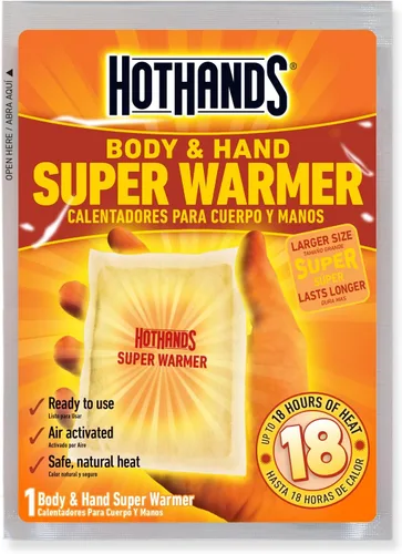 Vista 6 de Calentadores de manos y cuerpo (paquete de 3) Calentador de manos HotHands y supercalentadores HotHands para cuerpo y manos