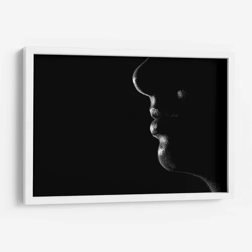 Vista 7 de Canvas Lab Secret by Paulo Ávila 11 x 7 in Fine Art Framed Print, Frame Color: Black, With Mat Black and White, Minimalist, Nude, Modern