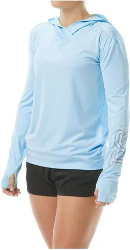Vista 7 de TYR Sudadera con capucha de manga larga para mujer, protección solar UPF 50+