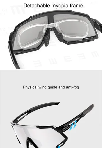Vista 4 de Baixnsj UV400 Anti-arañazos Anti-niebla Ciclismo Gafas polarizadas Deportes Espejo Pesca al aire libre Polarizadas Gafas de sol
