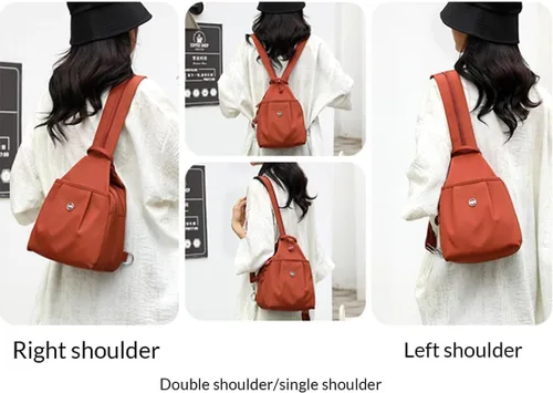 Vista 4 de 2025 Premium 3 en 1 bolsa de viaje antirrobo, nueva bolsa impermeable de 2 vías, mochila de tela Oxford para exteriores, 1pc/1, Mediana