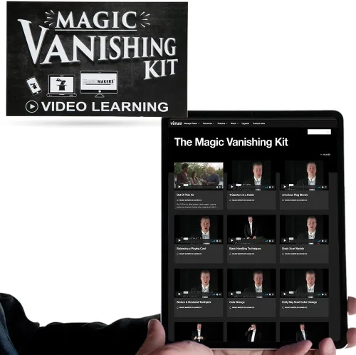 Vista 3 de Kit de desaparición de trucos mágicos con sedas y secretos