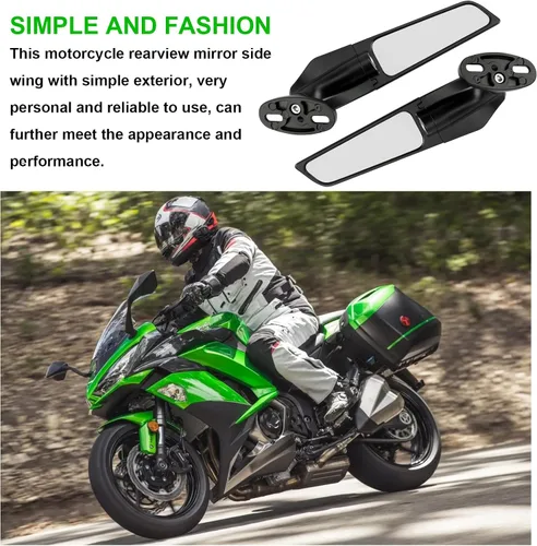 Vista 4 de Espejo retrovisor de motocicleta para Yamaha R1 R3 R6S para Honda CBR600RR CBR1000RR CBR300RR para Ninja 400 ZX6R ZX10R para Suzuki GSXR600 GSXR750
