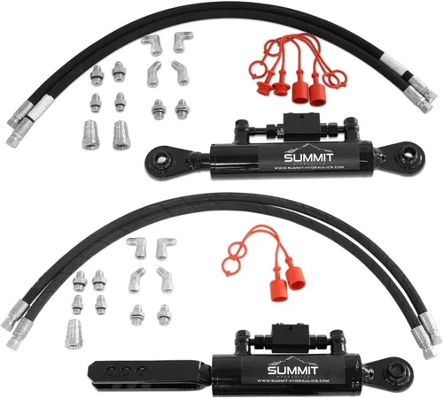 Vista 10 de Summit Hydraulics Kit superior e inclinable de doble efecto, cilindro de categoría 1 (parte superior: 16 ″ mínimo - 22 ″ máximo, 6 "carrera)